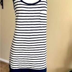 Blue and White Dress